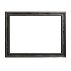 A simple wooden picture frame against a black background. Perfect for adding your own artwork or photo.
