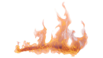 flame effect isolated on transparent background