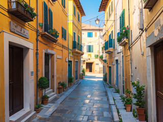 中世南ヨーロッパの街並み