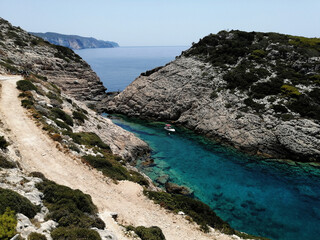 bay on Zakynthos among the rocks