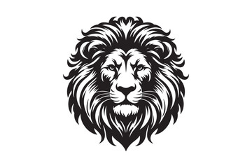 Obraz premium Lion had silhouette vector illustration