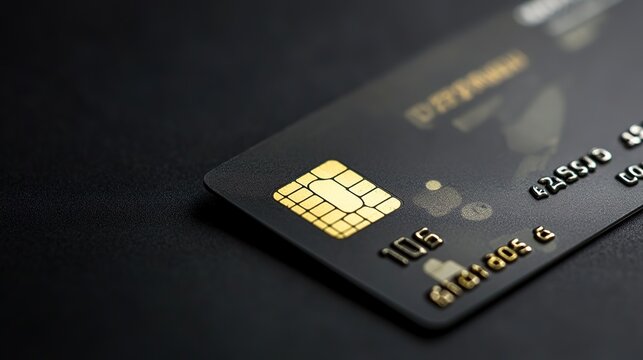 Bank Card: Sleek and Modern Design of a Financial Bank Card Featuring Essential Payment Information and Security Features. Ideal for Representing Credit or Debit Cards in Financial 