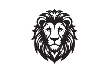 Obraz premium Lion had silhouette vector illustration
