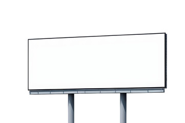 Obraz premium Large blank billboard isolated on a transparent or white background.