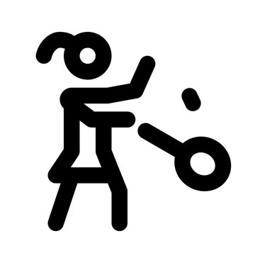 recommend clip art: Badminton Player Icon
