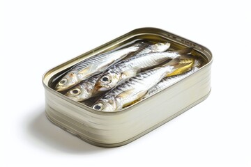 ai generative open sardine can white background