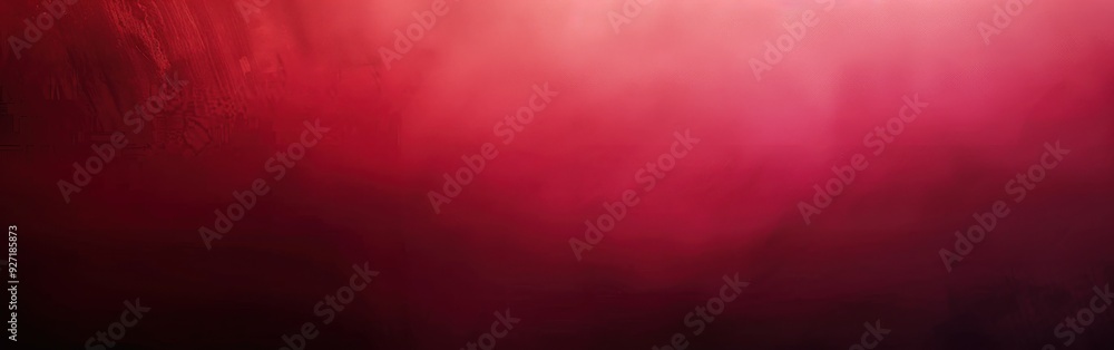Aufkleber A blurry abstract background with a gradient of red and pink hues, transitioning from dark to light. The background is smooth and soft, with a slightly hazy appearance.