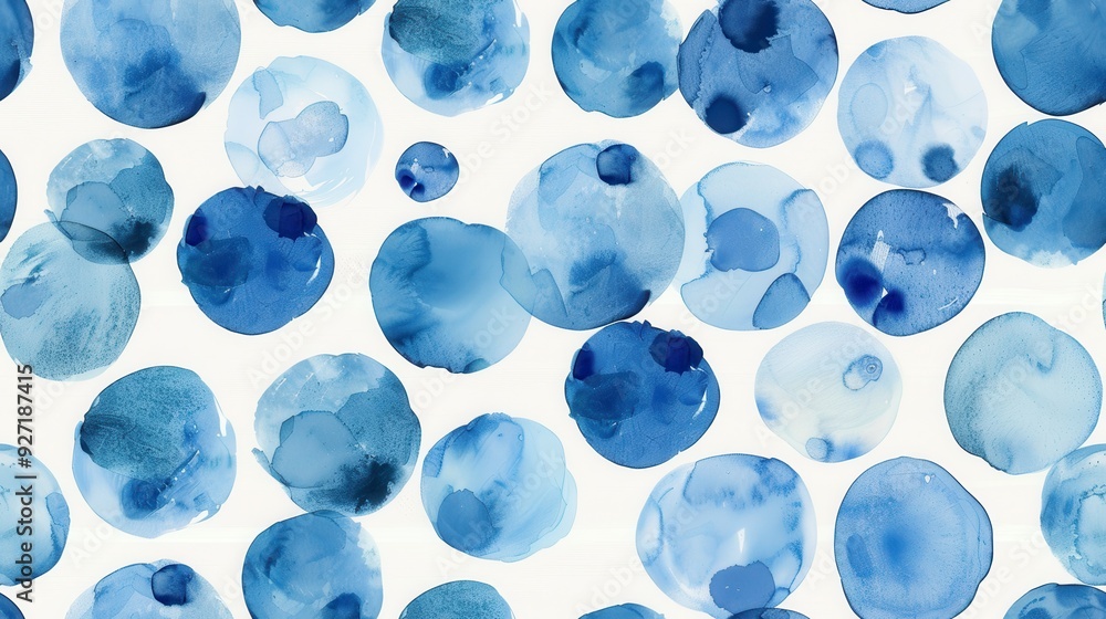 Poster a close-up view of an abstract watercolor painting. the background is white and the painting feature