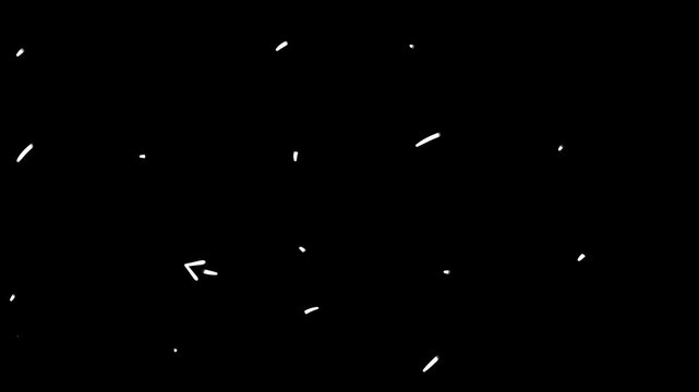 かわいい手描き風シンプル矢印　アニメーション　セット