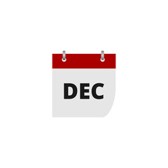 Month calendar icon isolated on transparent background