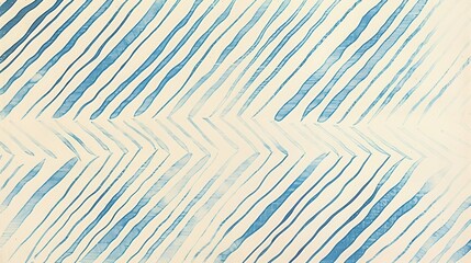 A close-up shot of a repeating pattern of diagonal blue lines on a white background, creating a subtle zigzag effect.