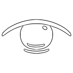 show icon illustration hand drawn outline vector