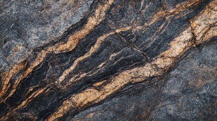 Textured Granite Showing Natural Veins and Striations