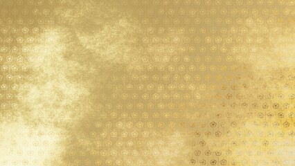 金色の和柄模様・背景