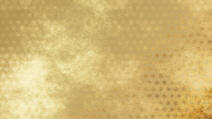 金色の和柄模様・背景