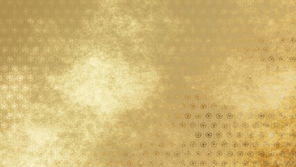 金色の和柄模様・背景
