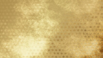 金色の和柄模様・背景