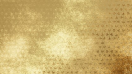 金色の和柄模様・背景