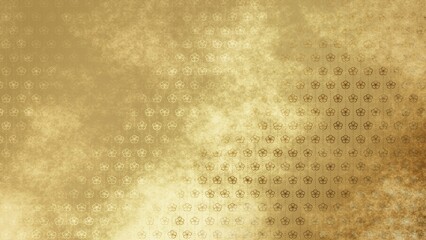 金色の和柄模様・背景