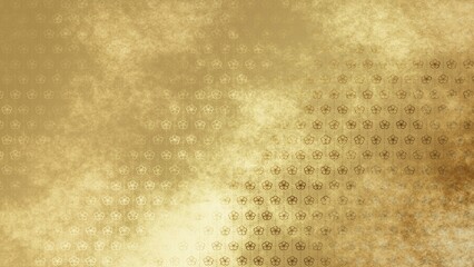 金色の和柄模様・背景