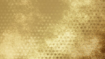 金色の和柄模様・背景