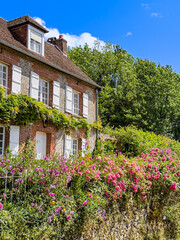 Street view of Gerberoy, France.