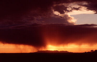 sunset in the clouds