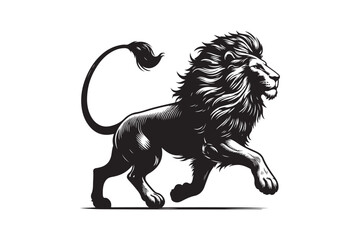 Lion silhouette vector illustration