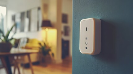 Smart Plug Efficiency: Close-up of Energy Management in Household Appliance