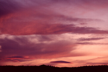 sunset in the clouds