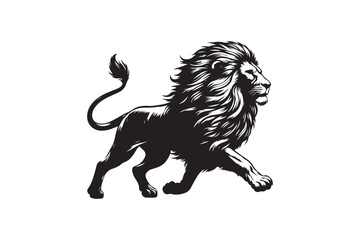 Lion silhouette vector illustration
