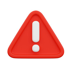 Warning 3D Icon