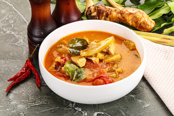 Thai traditional Tom Yum with chicken