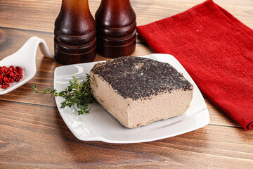 Delicous liver pate snack appetizer