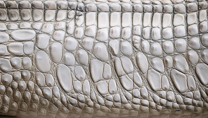 Alligator natural bright white skin texture pattern, leather skin textured pattern