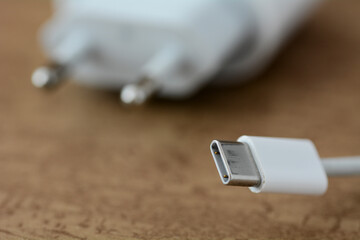 Concept photo of a USB-C cable