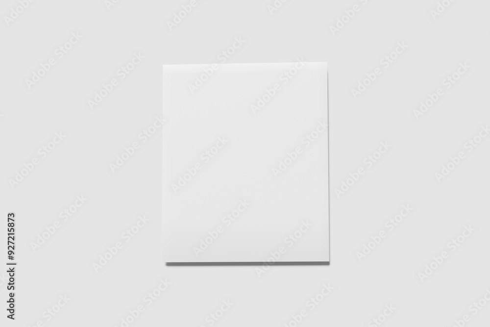 Wall mural polaroid photo blank mockup