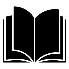 Open book icon for reference and educational reading