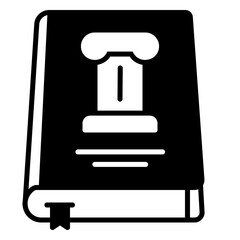 History book icon for reading and reference