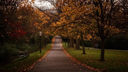 Fototapeta premium autumn in the park
