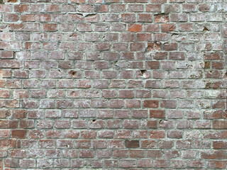 Naklejka premium Old red brick wall texture
