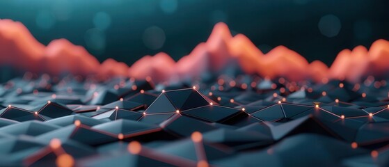 AI world, interconnected networks, digital landscapes, futuristic city