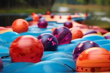 red and yellow balls