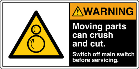 ANSI Z535 Warning Hazard Sign...