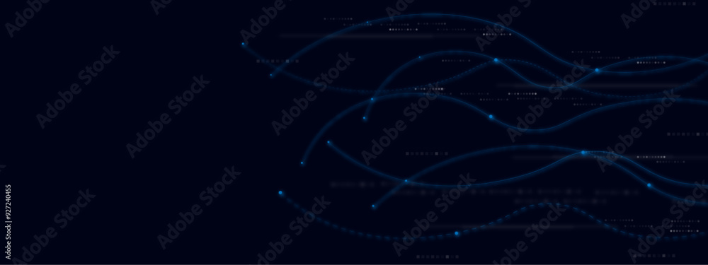 Poster artificial intelligence and network connection concept with glowing neural. global communication tec