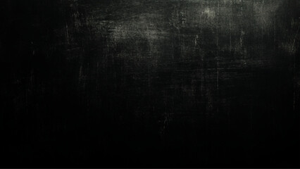 Scratchy Paper Grunge Texture, blackboard texture and black background, copy space horizontal wall