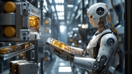 Advanced Robot Performing Hazardous Tasks in Industrial Facility