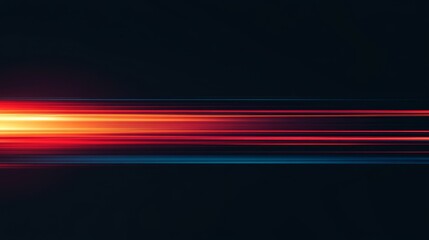 Abstract image of red and blue light streaks creating a motion blur effect against a black background, symbolizing speed, energy, movement, technology, and progress.