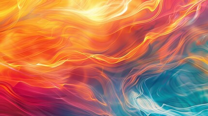 Obraz premium Wavy Multicolor Gradient