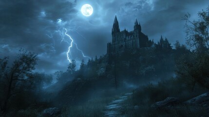 Stormy Night at the Gothic Castle 